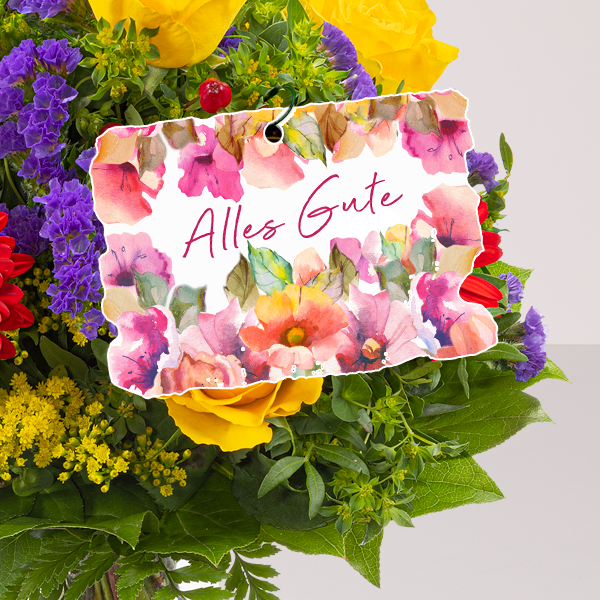 Blumenstecker „Alles Gute“