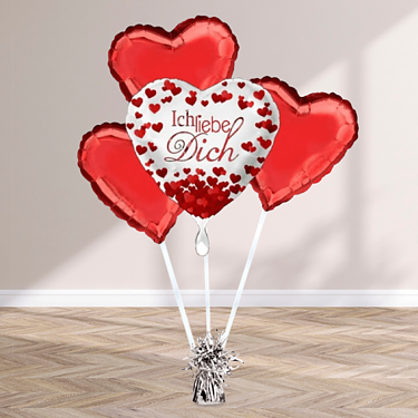 Heliumballon Geschenk „Ich liebe dich“