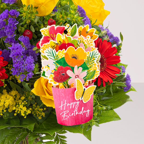 Flowercard „Happy Birthday“