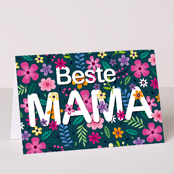 Motivkarte „Beste Mama“