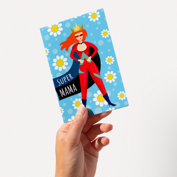 Greeting Card „Supermama“