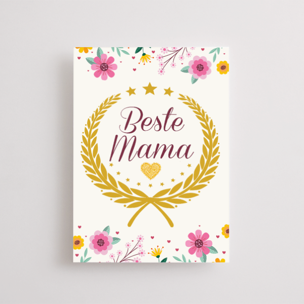 Motivkarte „Beste Mama“