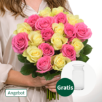 20er Rosenbund Rosenliebe mit Vase