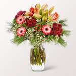 Flower Bouquet Winterliebling with vase & 2 Ferrero Rocher