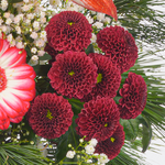 Blumenstrauß Winterliebling mit Vase & Ferrero Giotto 3er