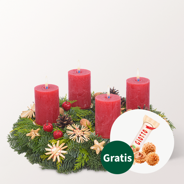 Adventskranz Scandinavian Dream (Ø 30 cm) mit Ferrero Giotto 3er