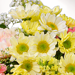 Blumenstrauß Sommergedicht mit Vase & 2 Ferrero Rocher