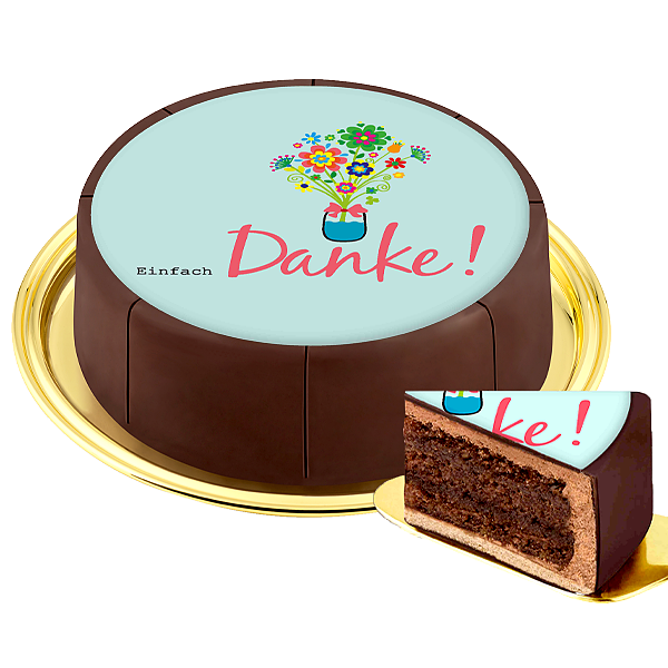 Dessert Motif Cake „Thanks“
