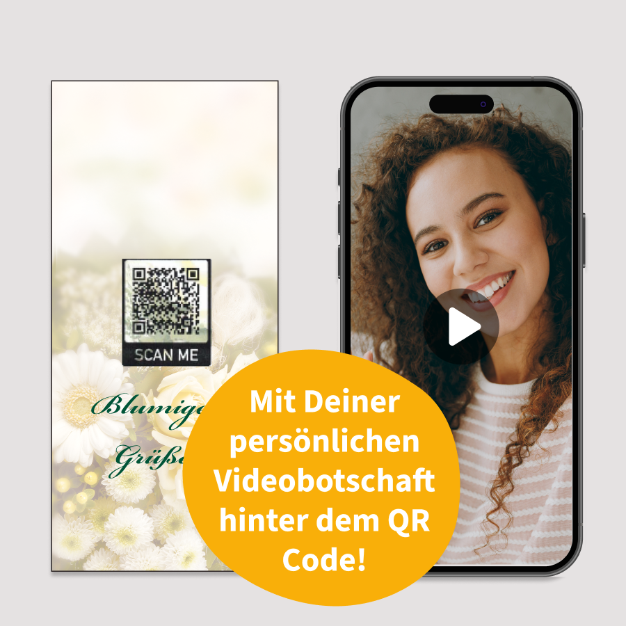 Karte mit Foto- und Videogrüßen