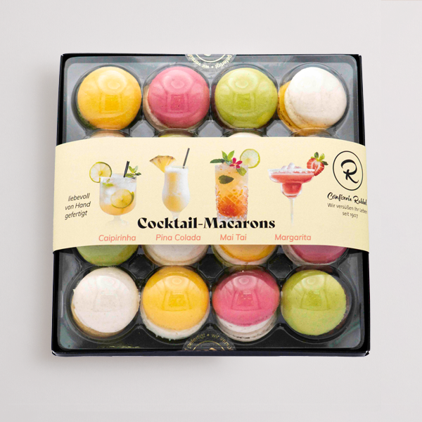 Präsentpackung „Cocktail Macarons“ (150 g)