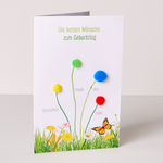 Greeting Card „Die besten Wünsche zum Geburtstag“