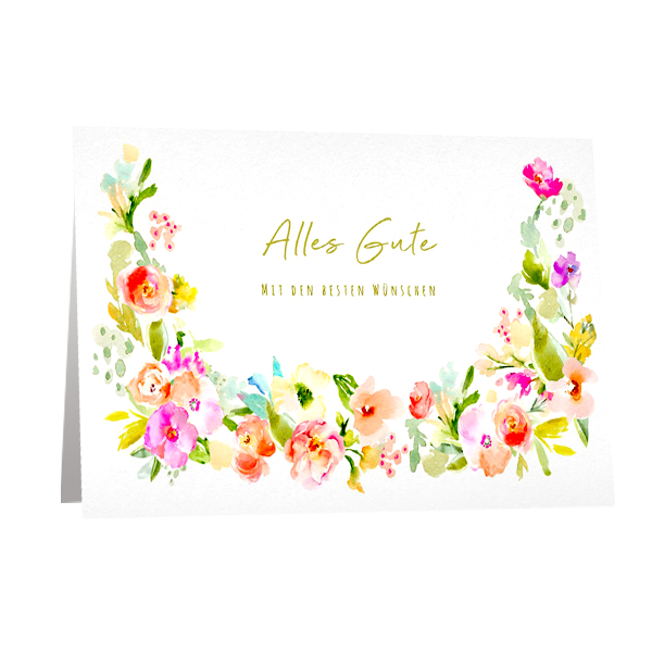 Greeting card „Alles Gute“