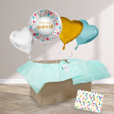 Heliumballon-Geschenk „Fühl dich gedrückt“