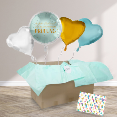 Helium balloons gift „Zur bestandenen Prüfung“