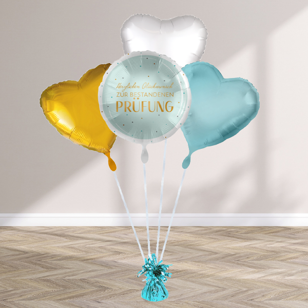 Helium balloons gift „Zur bestandenen Prüfung“