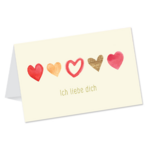 Grußkarte „Ich liebe dich“