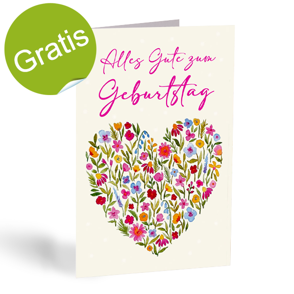 Motivkarte „Alles Gute zum Geburtstag“