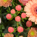 Flower Bouquet Herbstbrise with vase & 3 Ferrero Giotto