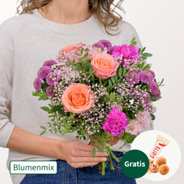 Blumenmix Blütenfreude mit Ferrero Giotto 3er