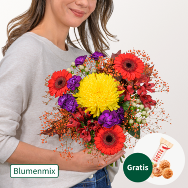 Blumenmix Herbstliebe mit Ferrero Giotto 3er