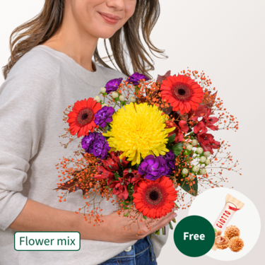 Flower Mix Herbstliebe with 3 Ferrero Giotto