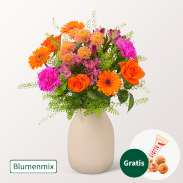 Blumenmix Herbstgefühl mit Ferrero Giotto 3er