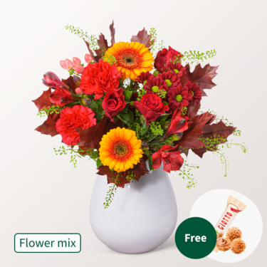 Flower Mix Herbstfreude with 3 Ferrero Giotto