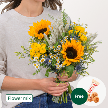 Flower Mix Herbstspiel with 3 Ferrero Giotto