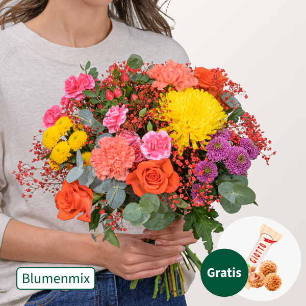 Blumenmix Autumn Grace mit Ferrero Giotto 3er