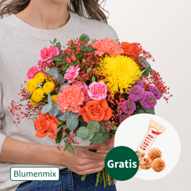 Blumenmix Autumn Grace mit Ferrero Giotto 3er