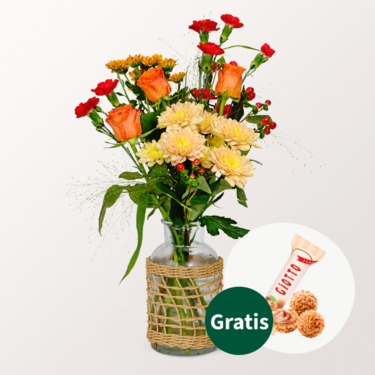 Arrangement Lieber Gruß mit Ferrero Giotto 3er