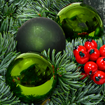 Wreath Green Santa (Ø 35 cm) with 3 Ferrero Giotto