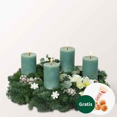 Adventskranz Fancy Christmas (Ø 35 cm) mit Ferrero Giotto 3er