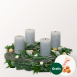 Adventskranz Nature Christmas (Ø 40 cm) mit Ferrero Giotto 3er