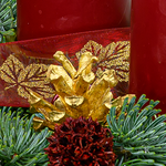 Wreath Red Glory (Ø 30 cm) with 3 Ferrero Giotto