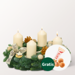 Adventskranz Kerzenschein (Ø 30 cm) mit Ferrero Giotto 3er