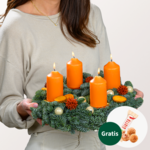 Adventskranz Lichterkranz (Ø 30 cm) mit Ferrero Giotto 3er