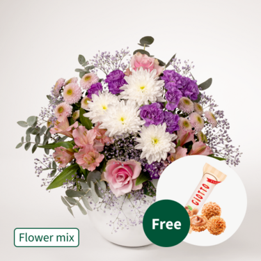 Flower Mix Inspiration with 3 Ferrero Giotto