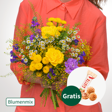 Blumenmix Sommergruß mit Ferrero Giotto 3er