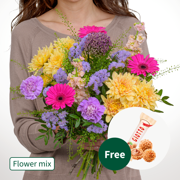 Flower Mix Blumensymphonie with 3 Ferrero Giotto