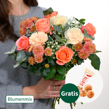 Blumenmix Blumengedicht mit Ferrero Giotto 3er