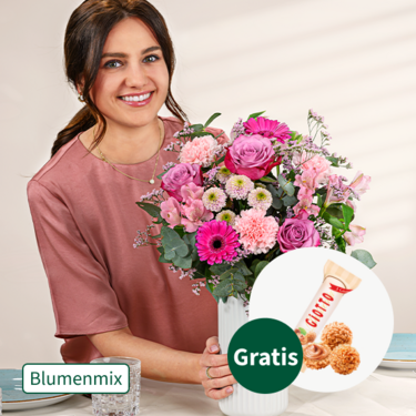 Blumenmix Sweet Dreams mit Ferrero Giotto 3er