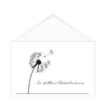 Greeting Card „In stillem Gedenken“ with printed envelope