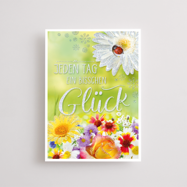 3D Greeting Card „Glück“