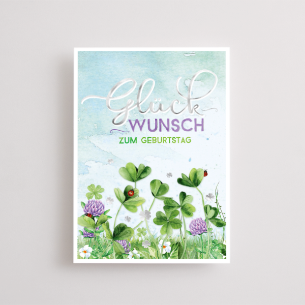 3D Greeting Card „Glückwunsch“