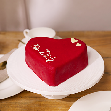 Confectioners' heart cake „Für Dich“