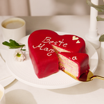 Strawberry heart cake „Beste Mama“