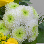 Flower Bouquet Frühlingsglanz with vase & 2 Ferrero Rocher