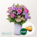 Blumenmix Kleiner Dank mit 2 Ferrero Rocher