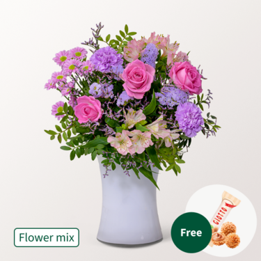 Flower Mix Kleiner Dank with 3 Ferrero Giotto